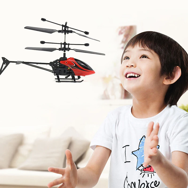 

RC Drone Flying RC Helicopter With Remote Control Aircraft Suspension Induction Helicopter LED Light Toys For Children Gift