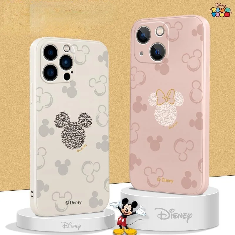 

Disney Mickey Cartoon Phone Case for iPhone 13 13Pro 12 12Pro 11 Pro MAX Plus Couples Cute Anti-Fall All Inclusive Back Covers