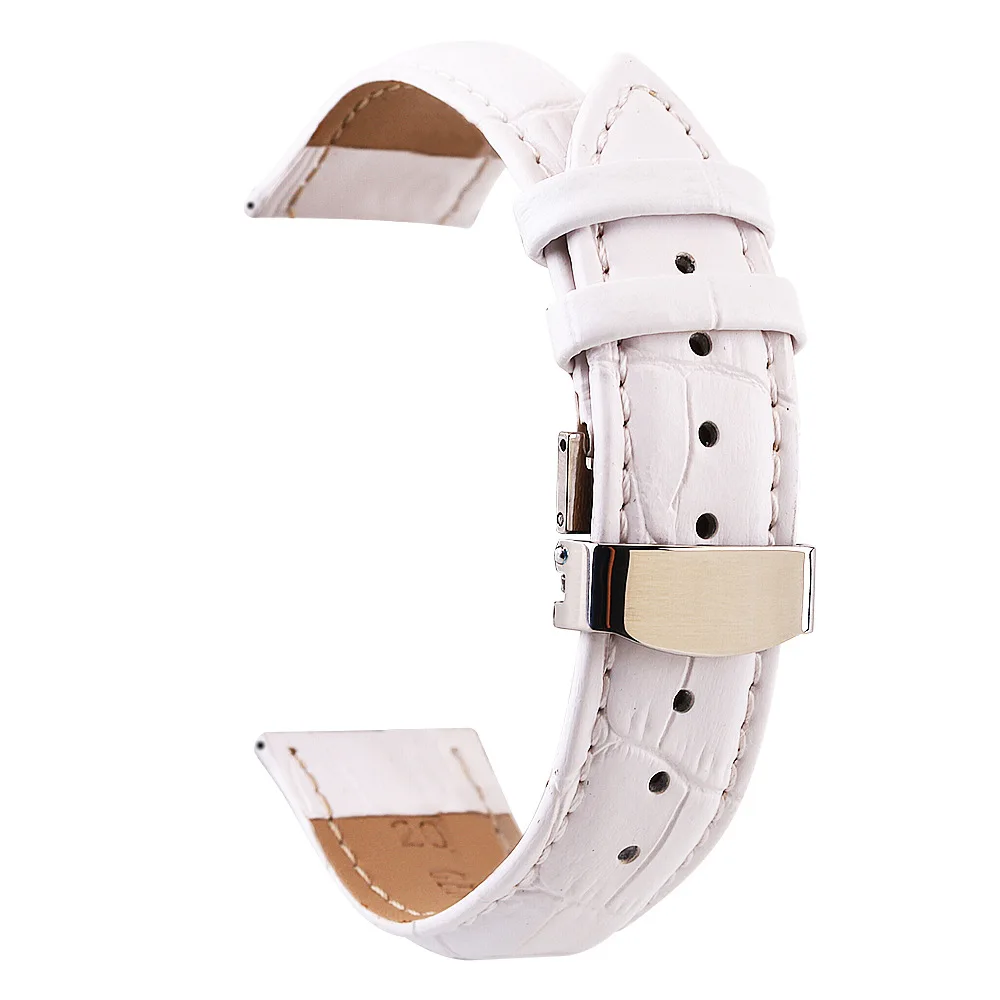 Ремешок кожаный для мужских и женских часов водонепроницаемый браслет с