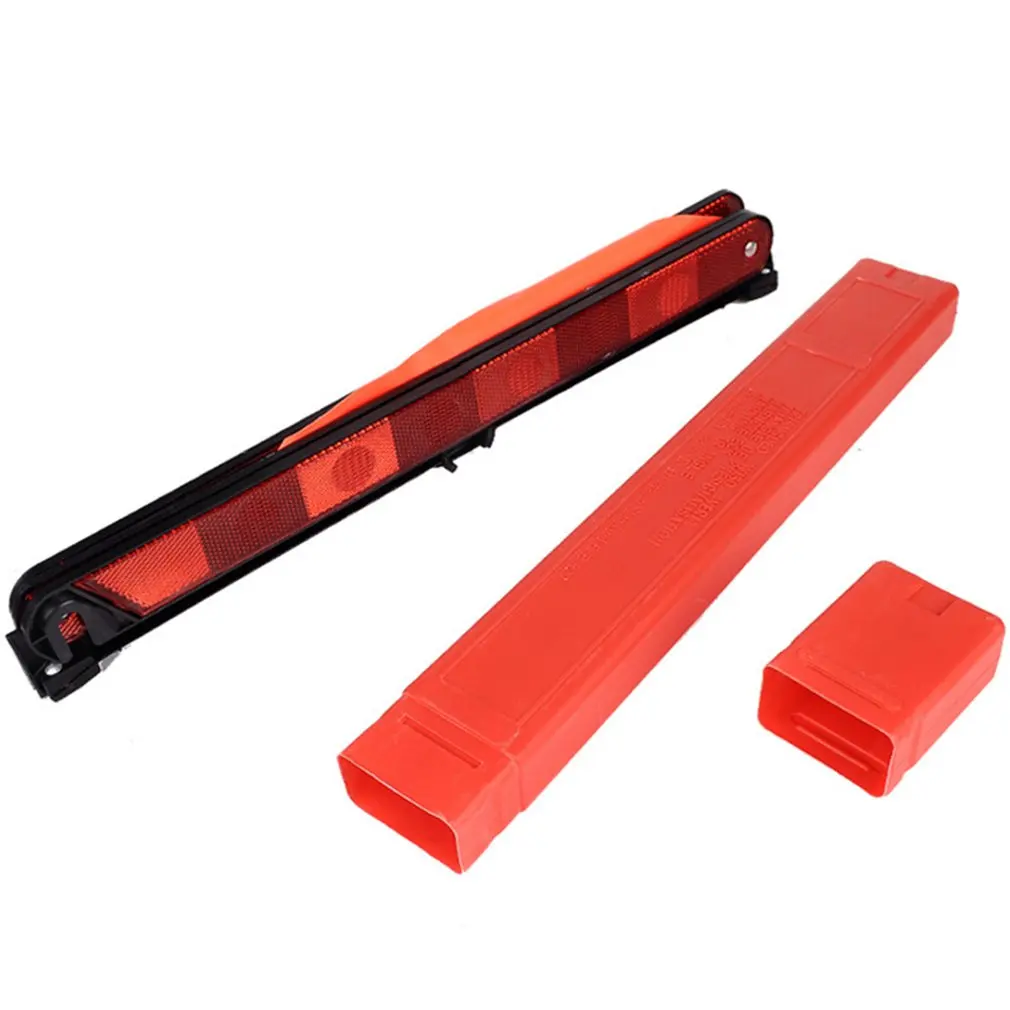 

Car Emergency Breakdown Warning Triangle Red Reflective Safety Hazard Car Tripod Folded Stop Sign Reflector