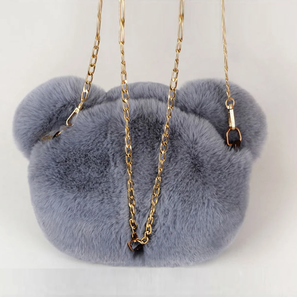 Женская плюшевая сумка с имитацией головы панды милый мессенджер на плечо милым