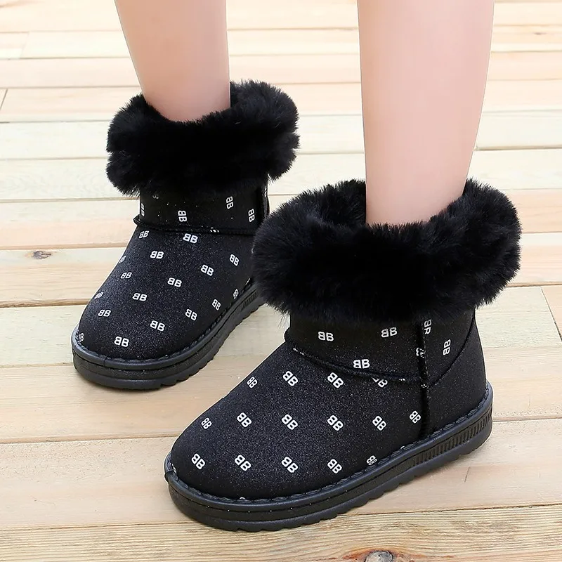 Детские ботинки модель 2019 года корейский стиль зимние и осенние теплые для