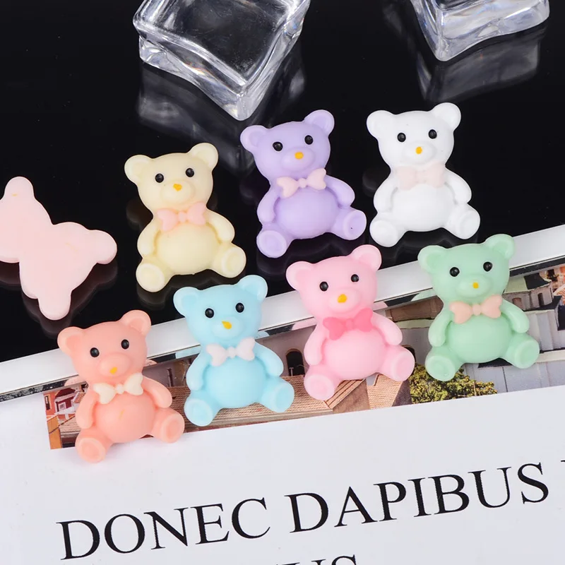 5 шт. имитация медведи олень Slime шармы смолы игрушки Пластилин клейкие аксессуары