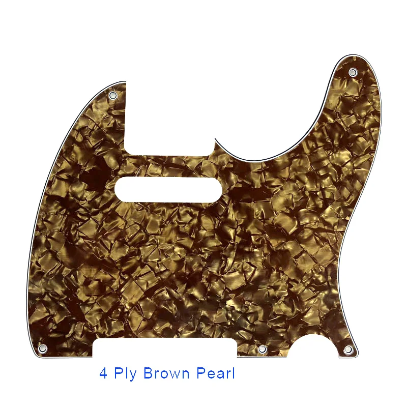 4 ply brown pearl Pleroo гитары Запчасти разные цвета на выбор 5 винтовых отверстий накладку для нас Стандартный 52 год Tele гитара Telecaster защитная пластина - Цвет: 4 ply brown pearl