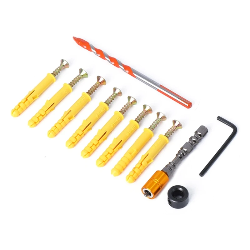 

12 Pieces Cemented Carbide Wall Opening Tool Set Wall Hole Hanging Combination for Domestic and Imported Hand Drills