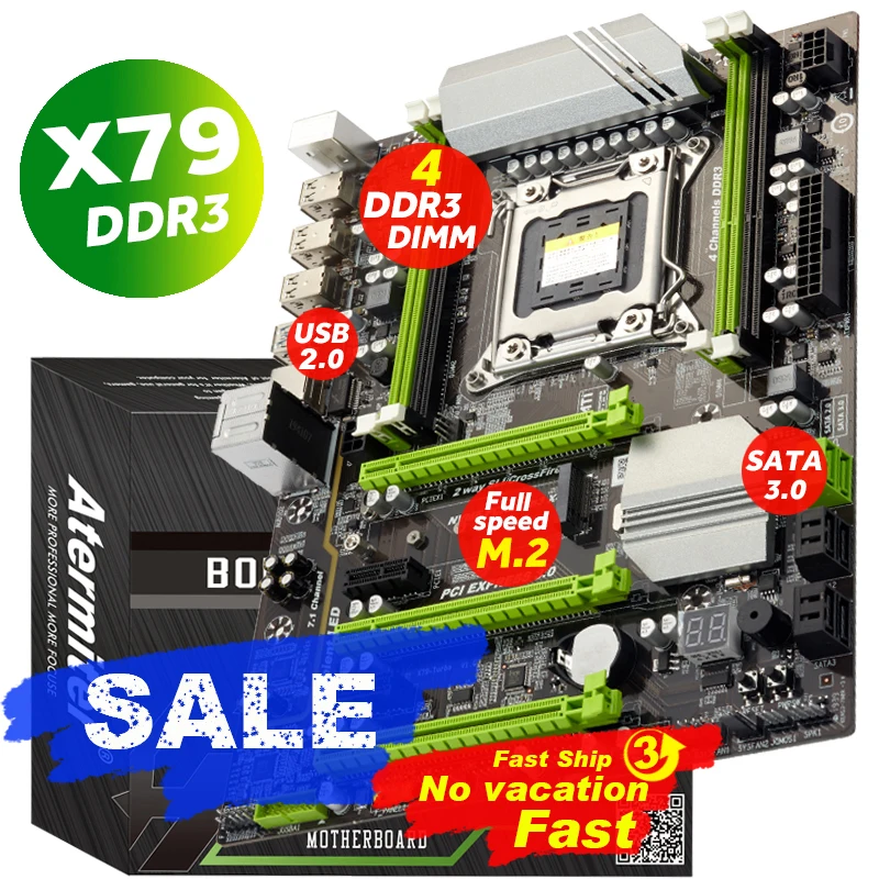 Материнская плата Atermiter X79 Turbo, материнская плата LGA2011 ATX ...