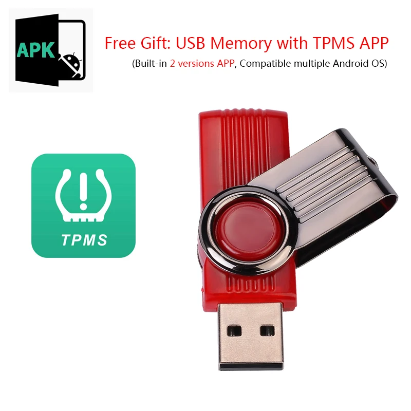USB Android TPMS монитор давления в шинах/Android навигационная система контроля давления в шинах/Беспроводная передача TPMS