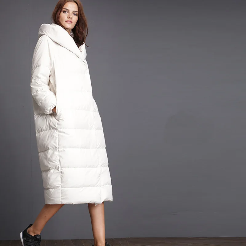 

Girls Long Fund Pinghu Down Jackets Loose Polychromatic Cocoon Will Code