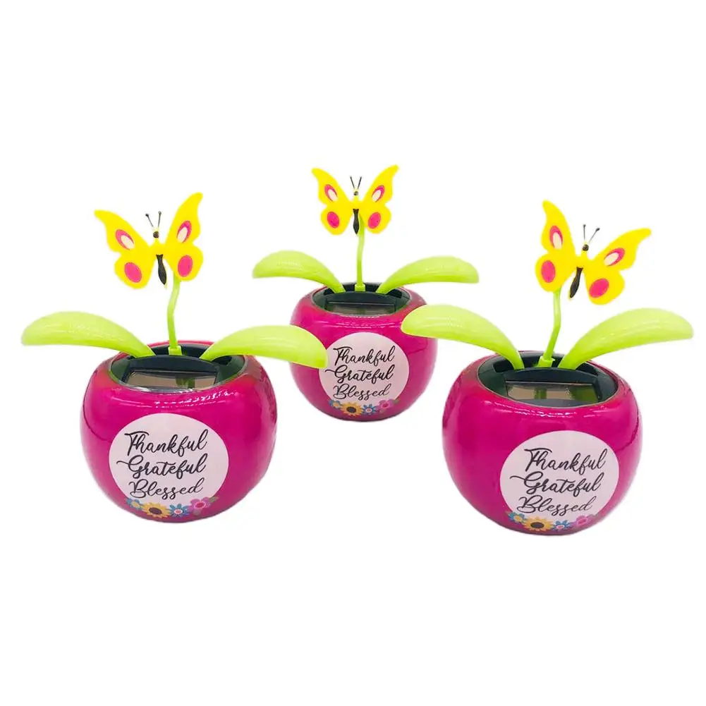 Солнечный танцующий цветок на солнечных батареях украшение интерьера