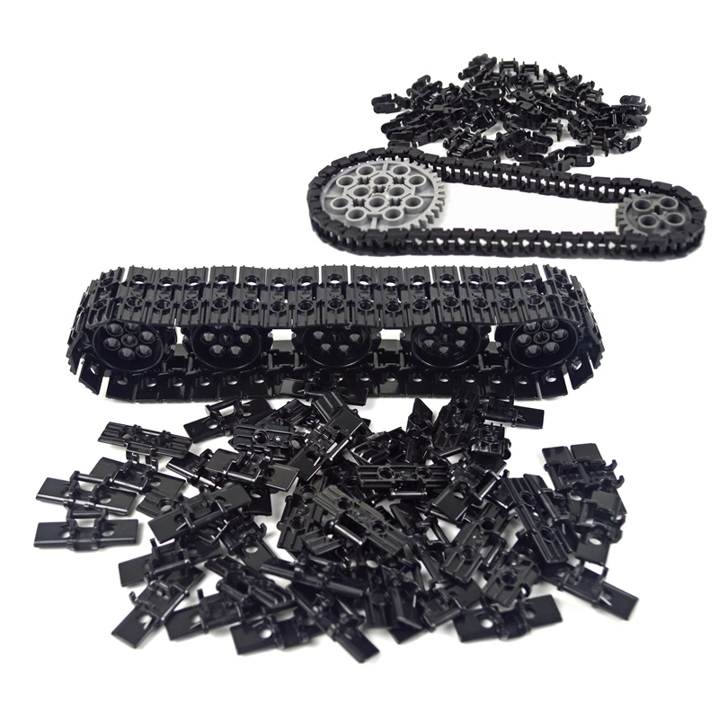 88323 Chain Bricks Link Tire gear wheels Technical Parts Truck tank Track Treads Technology accessory Model 3711 Building Blocks | Игрушки и