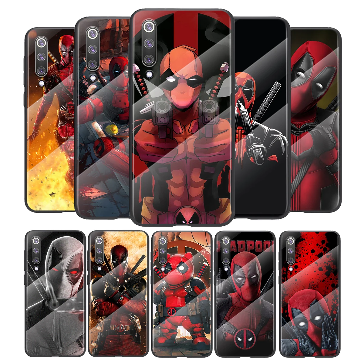 

Marvel Deadpool For Xiaomi Mi 11 11i 10T CC9E 9T Note 10 Ultra Pro Lite 5G Tempered Glass Cover Shell Phone Case