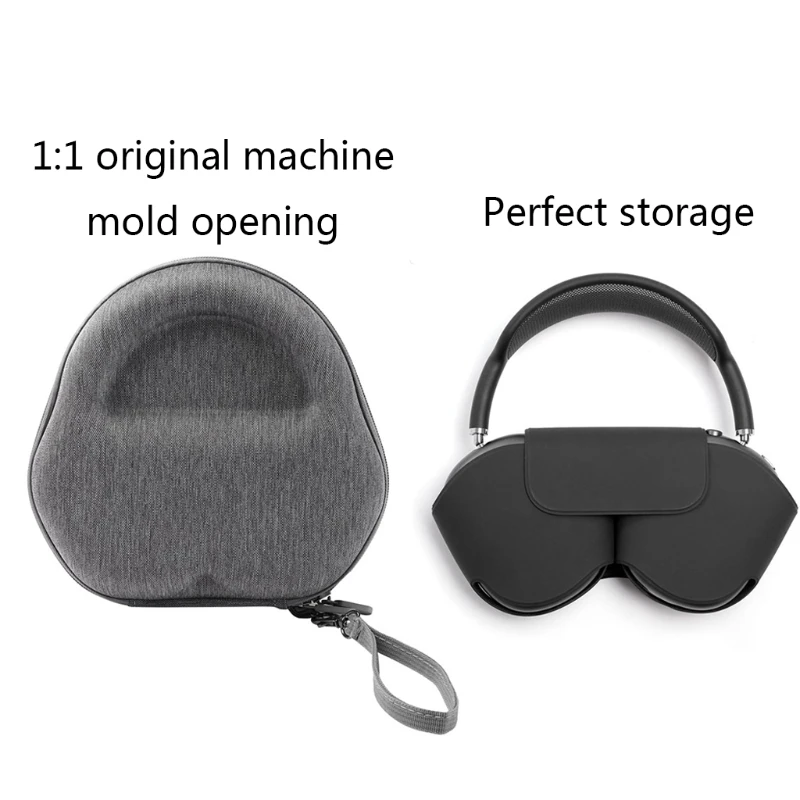 

Waterproof EVA Storage Bag Travel Protective Case Carrying Box Cover for -Airpods Max Wireless Headset