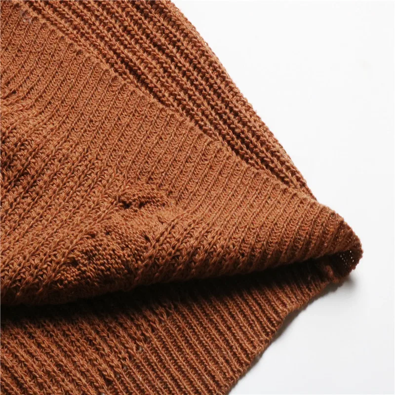 

WITHZZ Women's Autumn Winter Solid Color Turtleneck Casual Elegant Temperament Loose Sweet Knitted Top Pullover Sweater