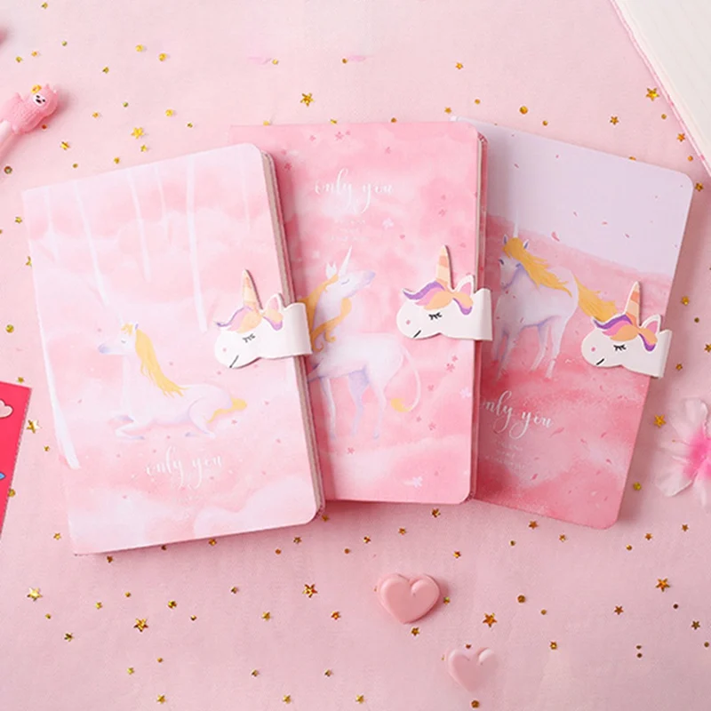 Мультяшный Единорог жесткий чехол Kawaii планировщик ученики блокнот офисные