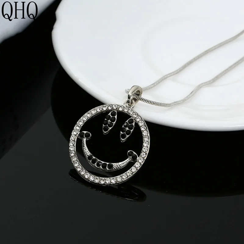 QHQ pendant necklace chocker chain best friends female accessories jewelry zirconia pearl natural stone gifts jewellery | Украшения и