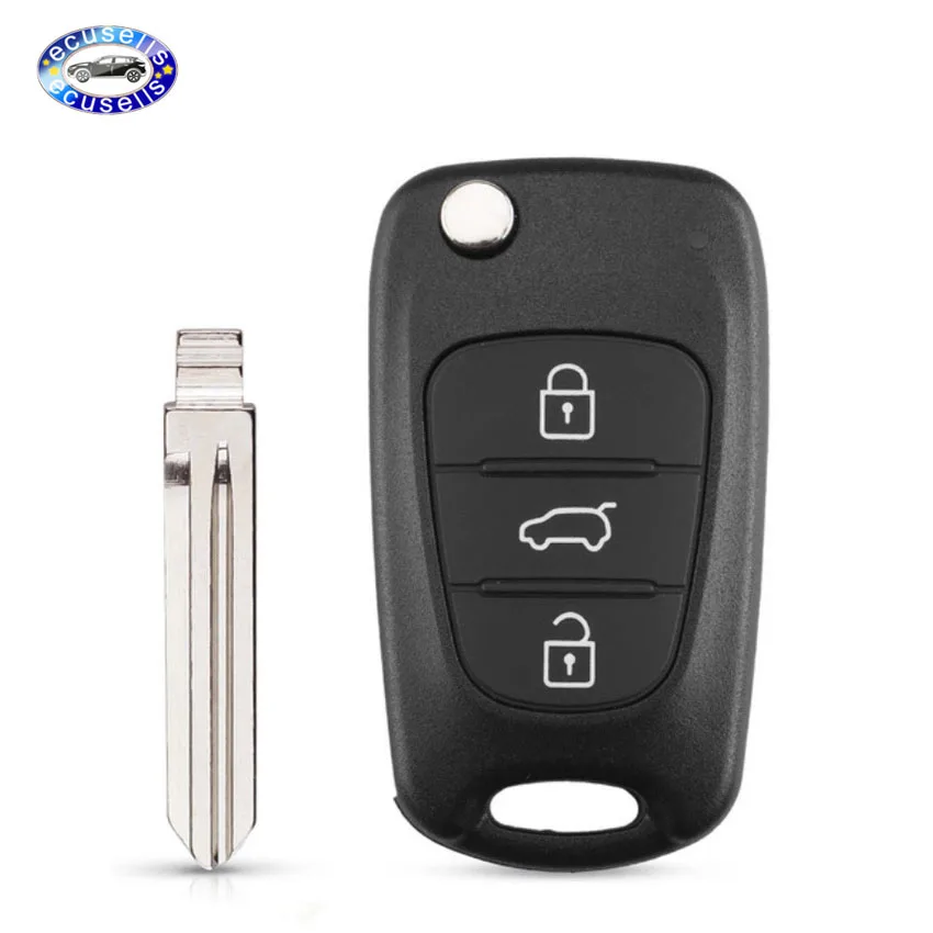Сменный Чехол с 3 кнопками складной чехол брелок для дистанционного ключа Kia Forte