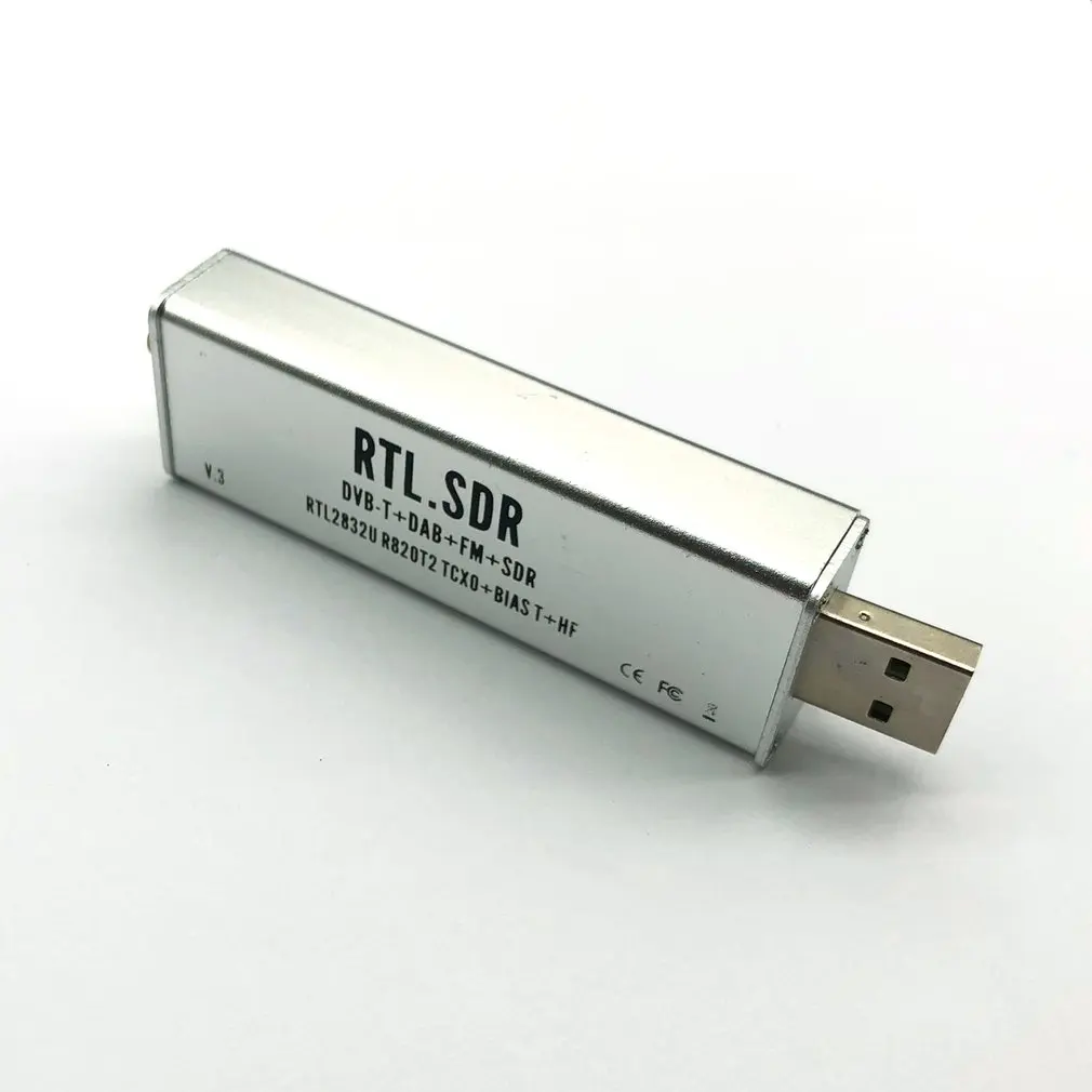 RTL SDR блог V3 RTL2832U 1PPM TCXO HF BiasT SMA программное обеспечение алюминиевый экранированный