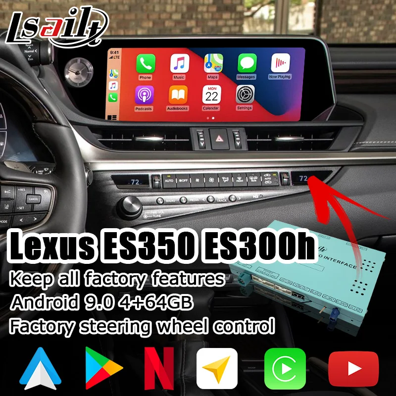 Интерфейсная приставка Android / carplay для Lexus ES300h ES350 ES250 ES 2018-видеоинтерфейс с