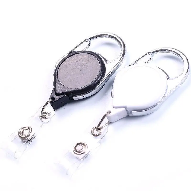 1 шт. выдвижной металлический брелок для ключей Имя ID держатель карт студентов