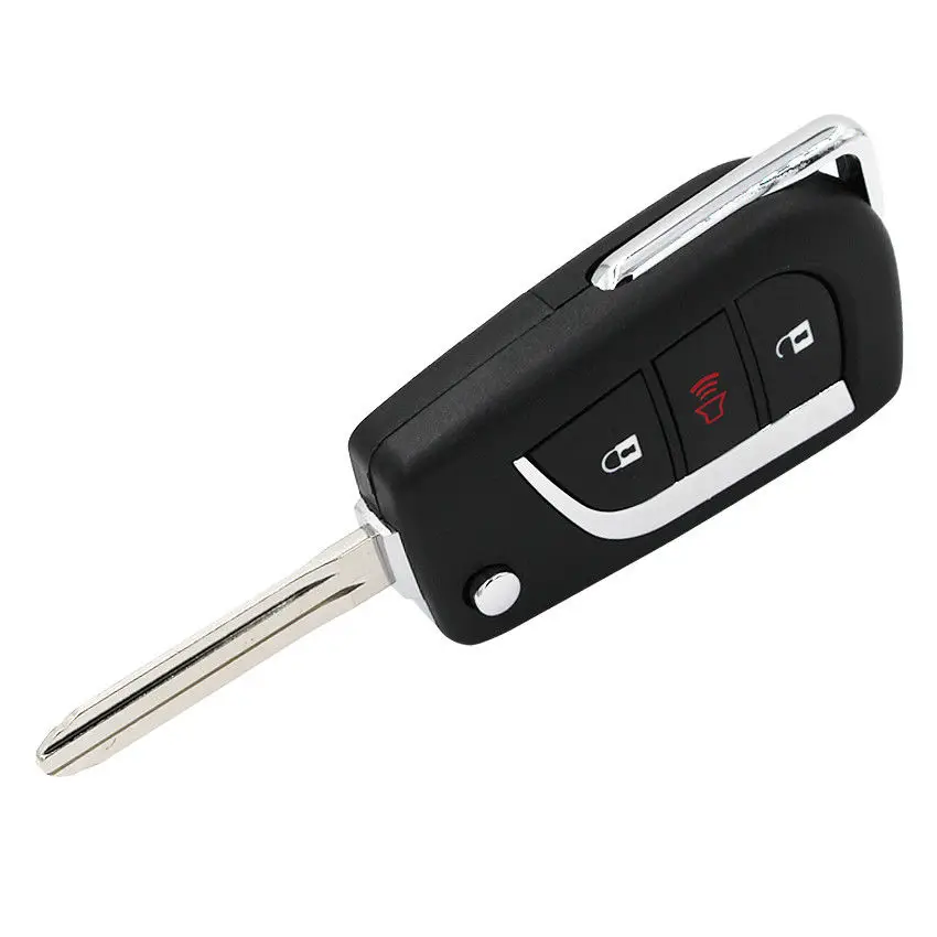 Обновленный флип дистанционный ключ для Toyota Camry Corolla Hilux 3 кнопки 4D67 433,92 МГц B41TA B42TA
