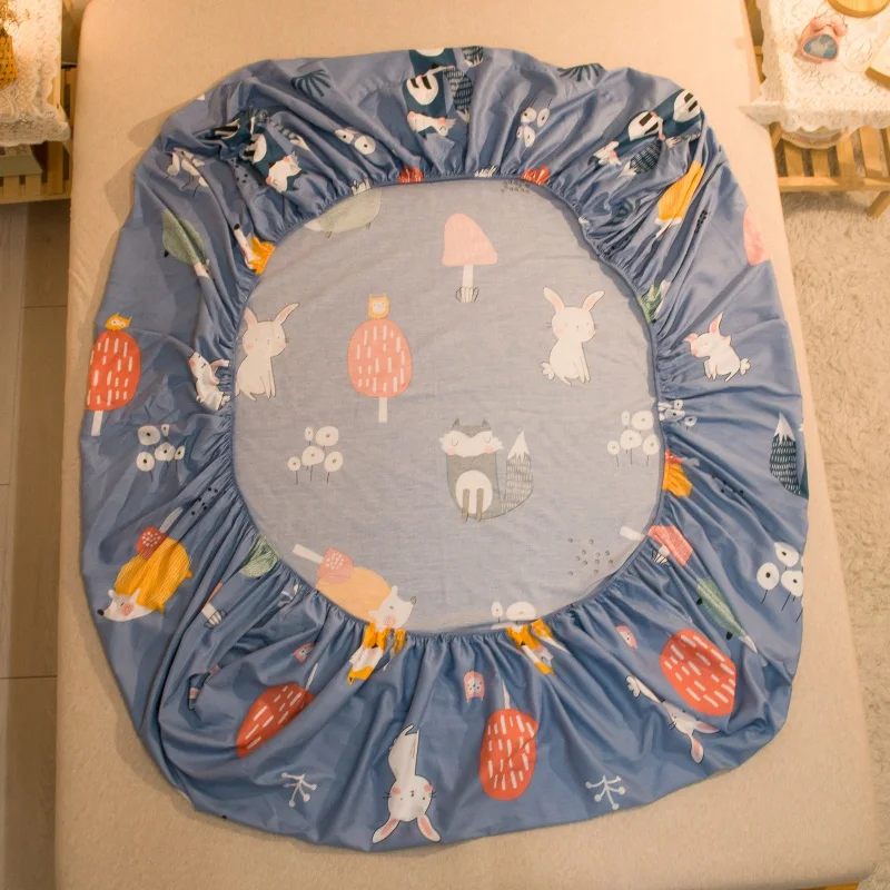 Новый милый лес небольшой Животные натяжная простыня для детей хлопковый