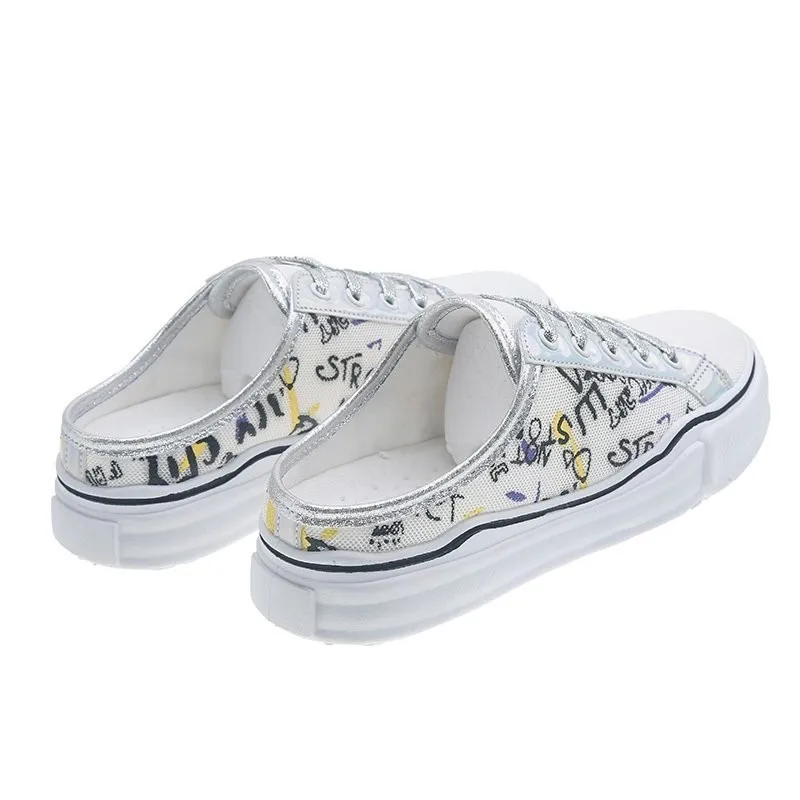 

2020 New Design Canvas Chunky Sandals Individual Leisure Fashionable Flat Bottom Casual Shoes Sneaker