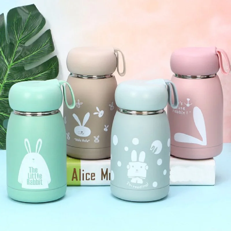 Детская бутылка для воды девочек 320 мл термокружка из нержавеющей стали 304