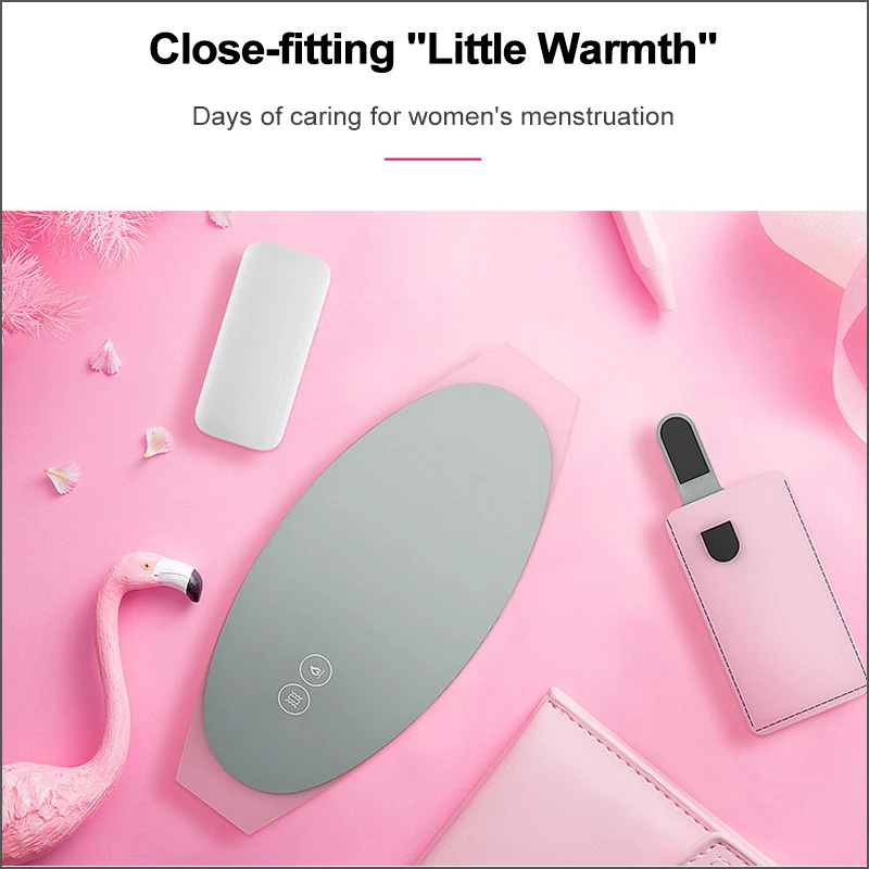 RZ Wireless Warm Uterus Belt Electric Heating Lady Palace Menstrual Stomachache Waist Pain Hot Compress Massage Health Washable | Красота и