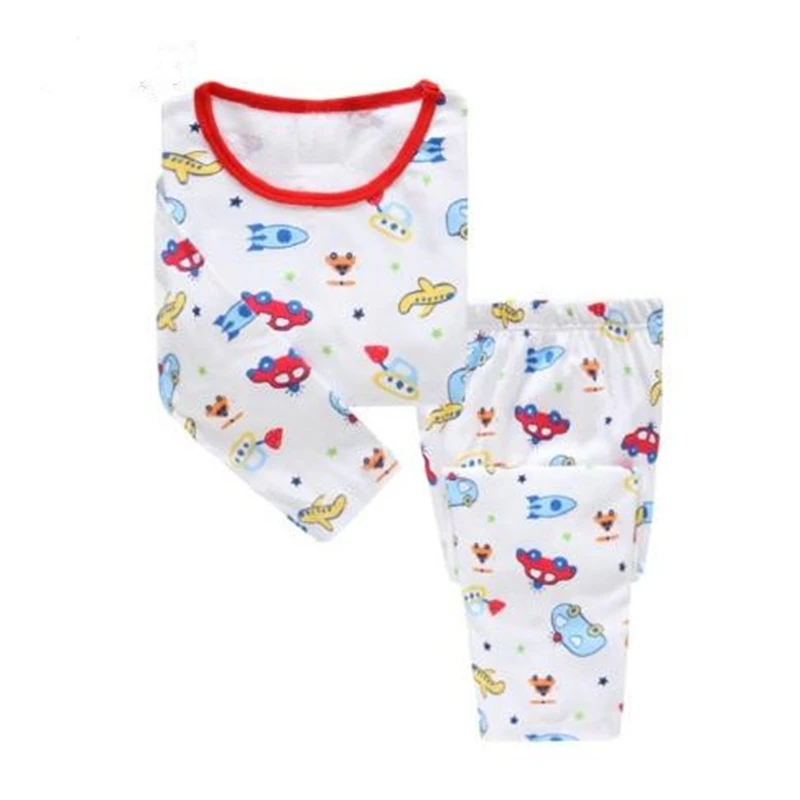 Новинка комплекты одежды для маленьких мальчиков модные детские пижамные