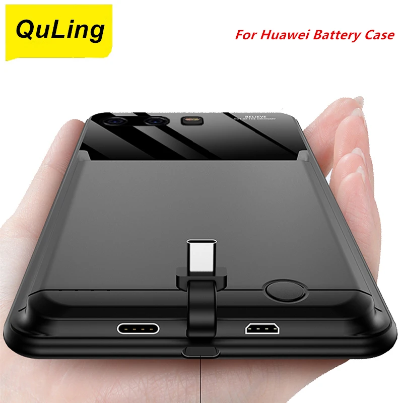 Case de Bateria Carregador de Bateria Case de Potência Mah para Huawei Quling Plus Pro P30 P40 Banco 10000 P10 P20