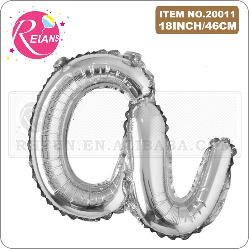 18 дюймов Серебряный lowercase с днем рождения воздушный шар надписью баллон Свадьба
