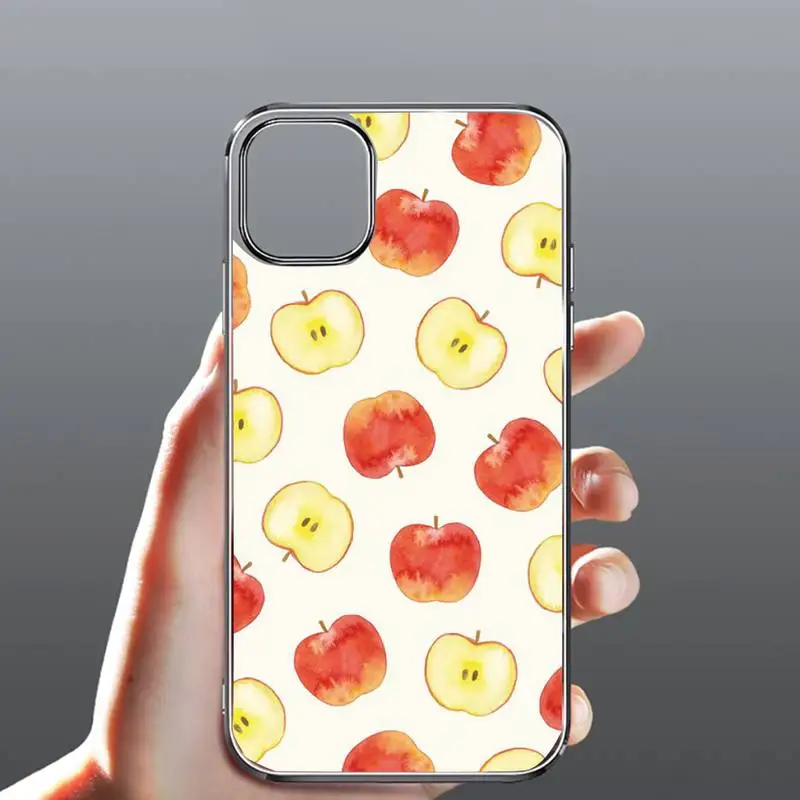 

Lemon Cactus Peach Phone Case Transparent for iPhone Samsung 11 12 6 7 8 9 30 Pro X Max XR Plus lite