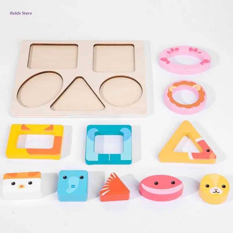

Children's Early Education Fun Cartoon Shape Cognitive Matching Puzzle Toy XX9E