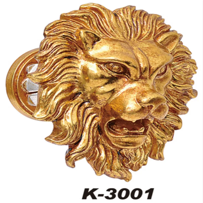 

A Pair, High-Grade Chinese Curtain Hook Hanging Ball Bandage Hook Personalized Creative Lion's Head-Shaped Home Decoration