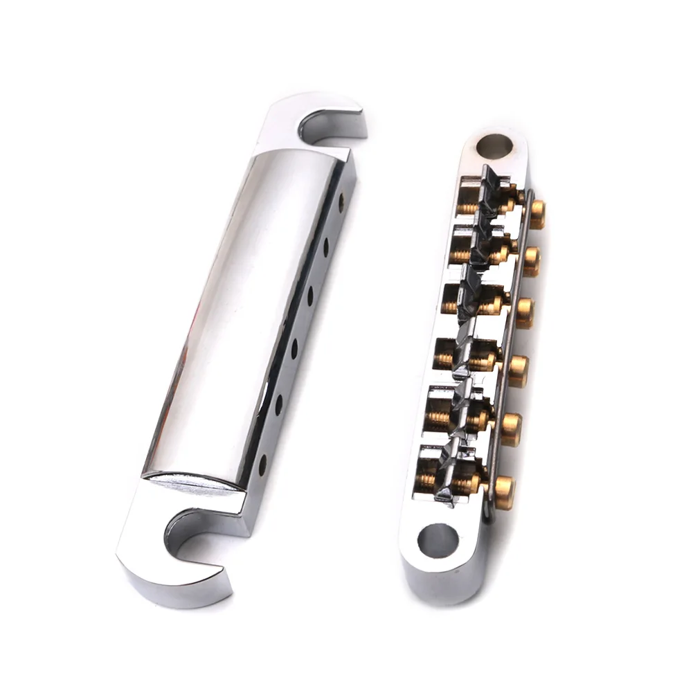 einstellbare tune o matic brücke roller sattel mit schrauben für lp epi elektrische gitarre instrumente gitarre gadgets hohe qualität f