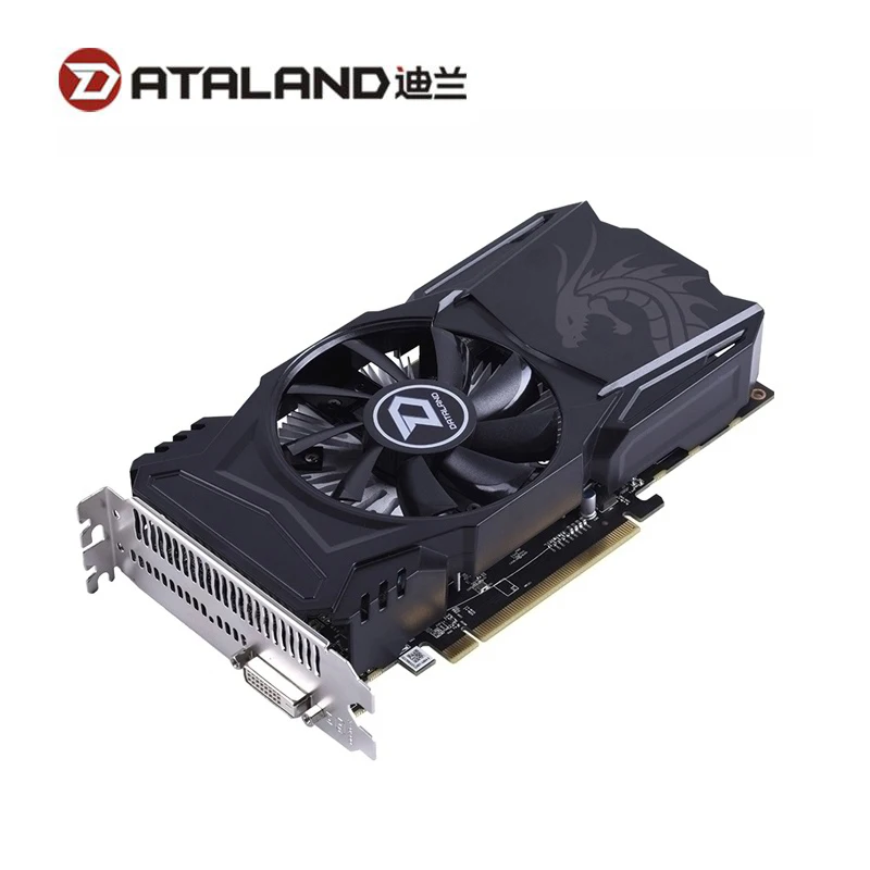 Видеокарта DATALAND RX560 4 Гб GPU для AMD Radeon RX 560 4 Гб RX560 графические карты 7000 МГц DVI стандартная компьютерная игровая карта 896sp б/у