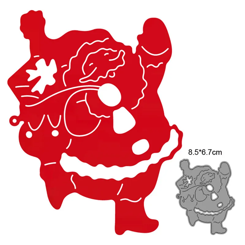 

metal cutting dies cut die mold Santa Claus carrying Gift decoration Scrapbook paper craft knife mould blade punch stencils dies