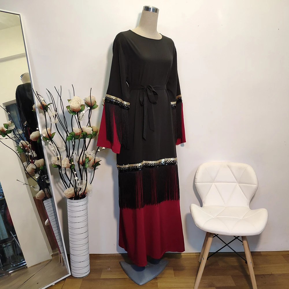 

Ramadan Eid Mubarak Sequin Dubai Abaya Hijab Turkish Dresses Muslim Maxi Dress Islamic Clothing Abayas For Women Kaftan Caftan