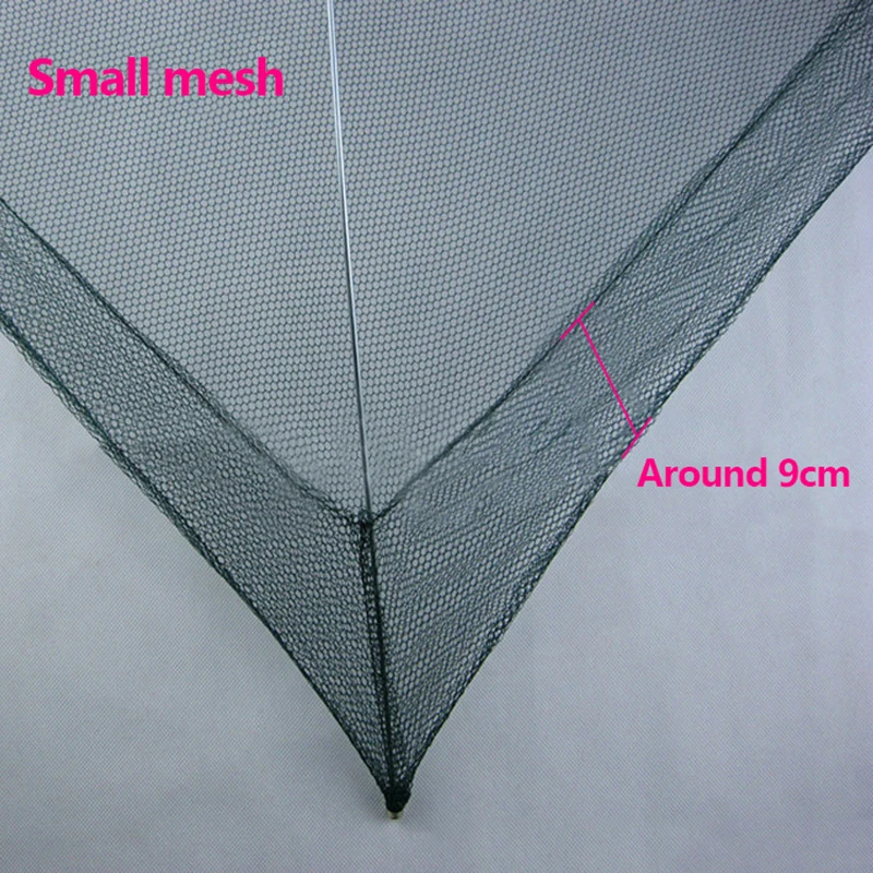 80*80cm Fishing Net Foldable Folding Mesh Nylon Baits Trap Cast Dip Crab Shrimp Nets Automatic Outdoor Fishnet |