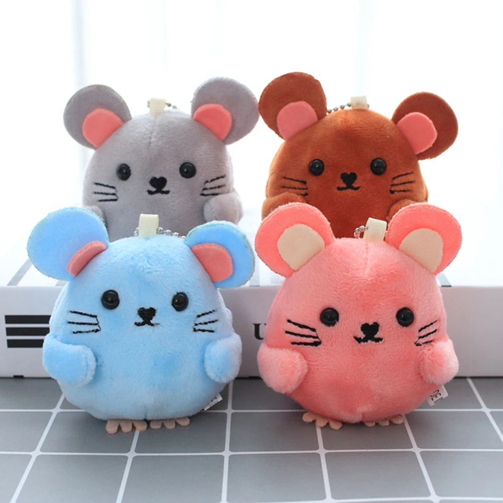 Милая плюшевая кукла с мультяшной мышкой плюшевый брелок подвесная сумка