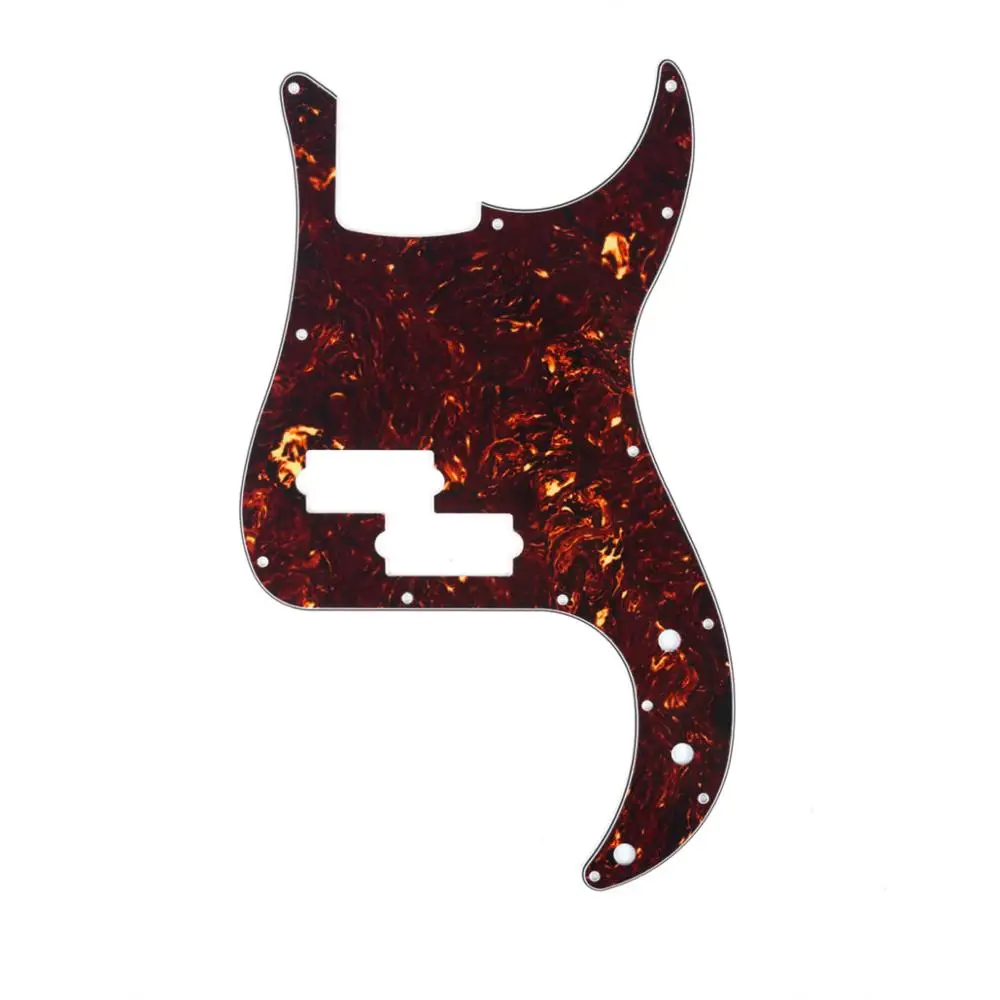 

Musiclily 13 Hole P Bass Pickguard for Fender American/ Mexican Standard Precision Bass, 4Ply Tortoise Shell