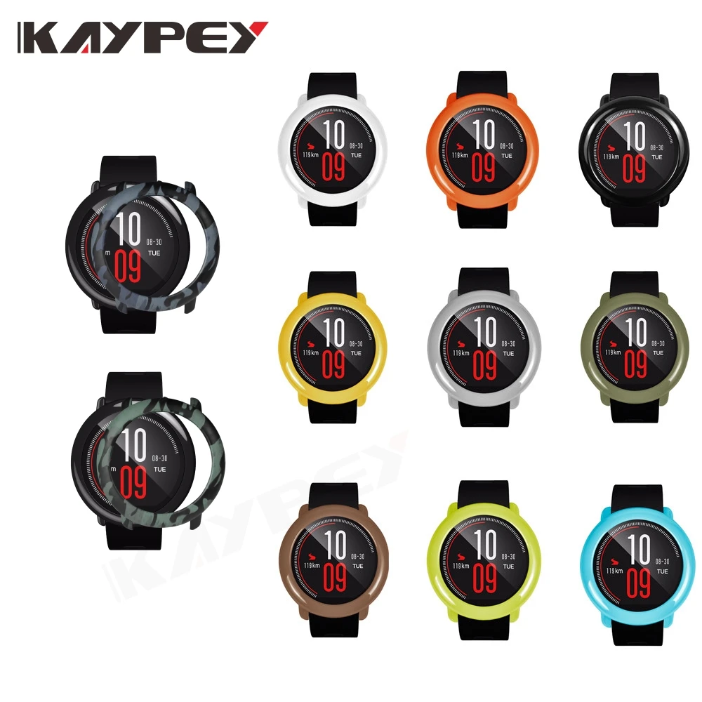 Цветной тонкий чехол из поликарбоната защитная рамка оболочка для Xiaomi Huami Amazfit Pace Watch Camo Замена протектор для часов чехол capa