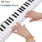 Цифровое пианино, складное пианино, 88 клавиш, портативная электронная клавиатура, пианино, электрическое пианино с педалью поддержки, MIDI-клавиатура