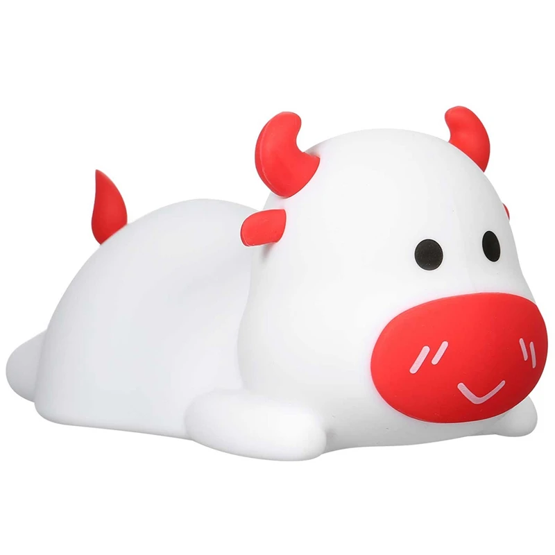 

Colorful Night Light Tap Sensor Light Portable Cute Calf Silicone LED Night Light Gifts for Babies and Children