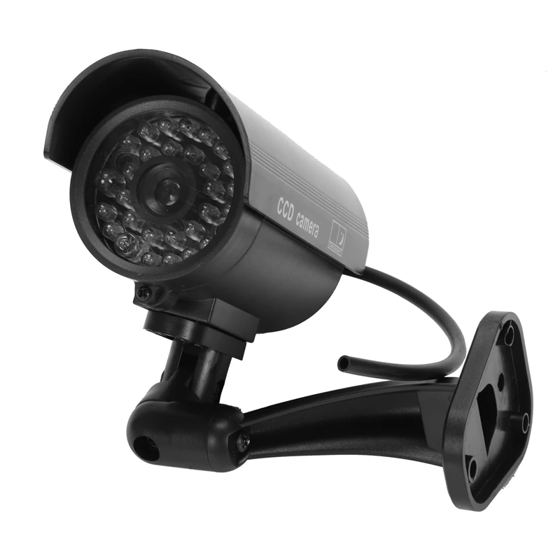 

Dummy Surveillance Camera Bullet Camera with IR LEDs Fake Simulation CCTV Security Camera