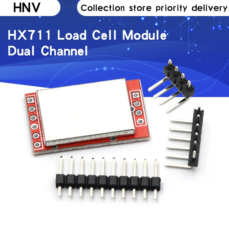 

HX711 Dual-channel 24-bit A/D Conversion Weighing Sensor Module with Metal Shied