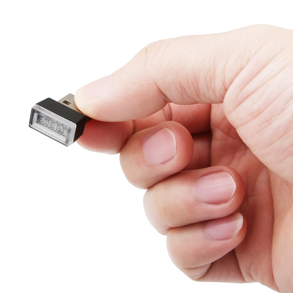 Автомобильный стиль USB атмосфера огни декоративные светодиодный фонарь Plug and Play
