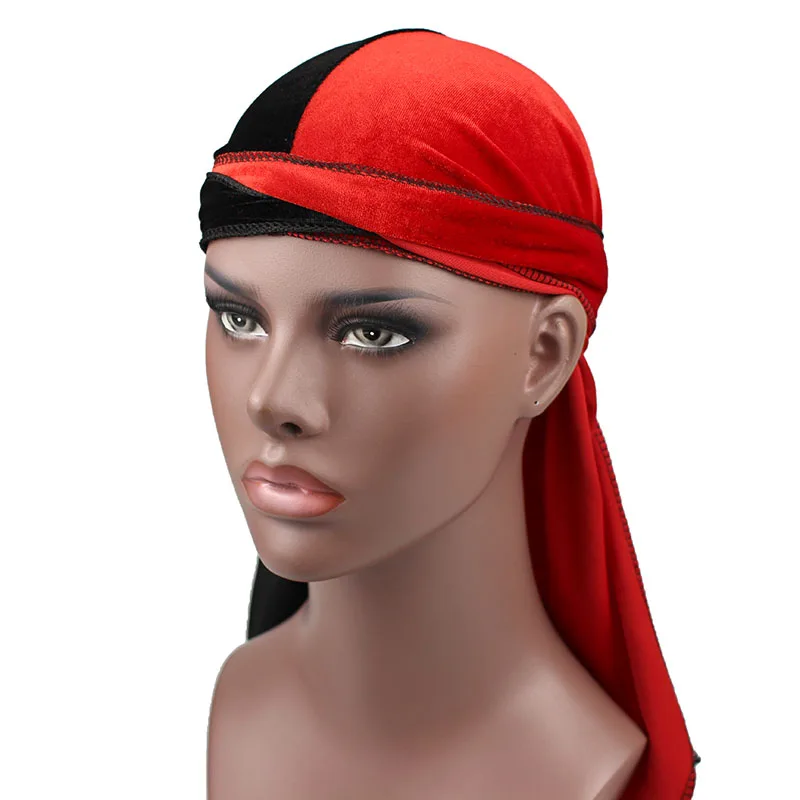 Двухцветный бархат durag |