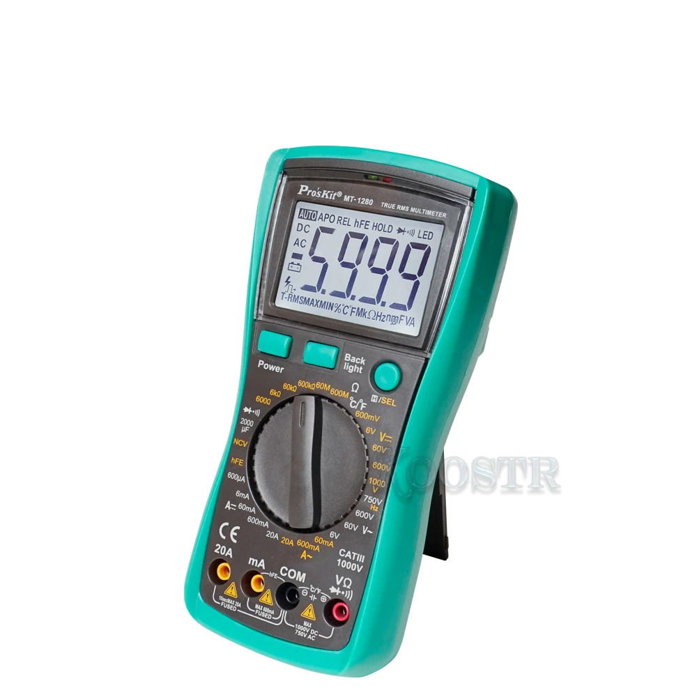Pro'skit MT-1280 3 5/6 true RMS высокоточный автоматический цифровой дисплей анти-горение