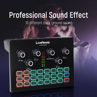 professional podcast external sound card for computer audio interface dj sound mixer live voice changer for bm 800 microphone